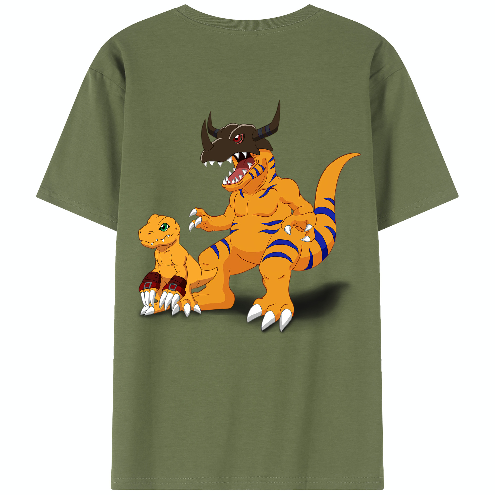 （画像用） Digimon デジタルモンスター/デジモン 綿100％半袖Tシャツ（背面プリント）